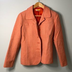 Tulle Orange Blazer